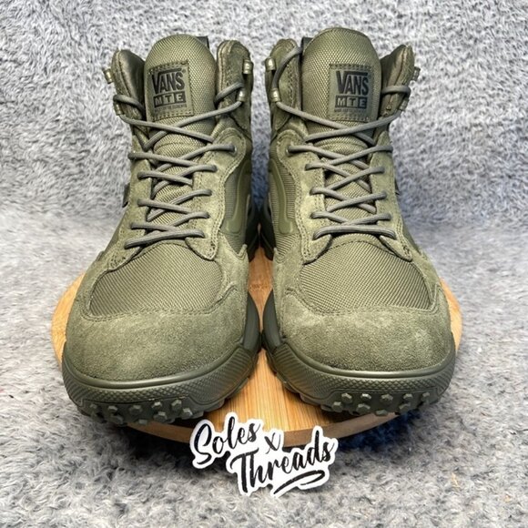 Vans MTE Crestline Waterproof Sneaker Boot Size 11.5 Men Moss Green - Picture 3 of 6